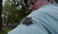 Lawre and a very handsome frog